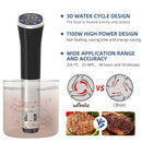 Circulador de Imersão Sous Vide Wancle 1100W | Cozimento Preciso com Tela LCD Touch | À Prova d’Água IPX7 | Controle Digital para Frango, Carne, Peixe e Vegetais
