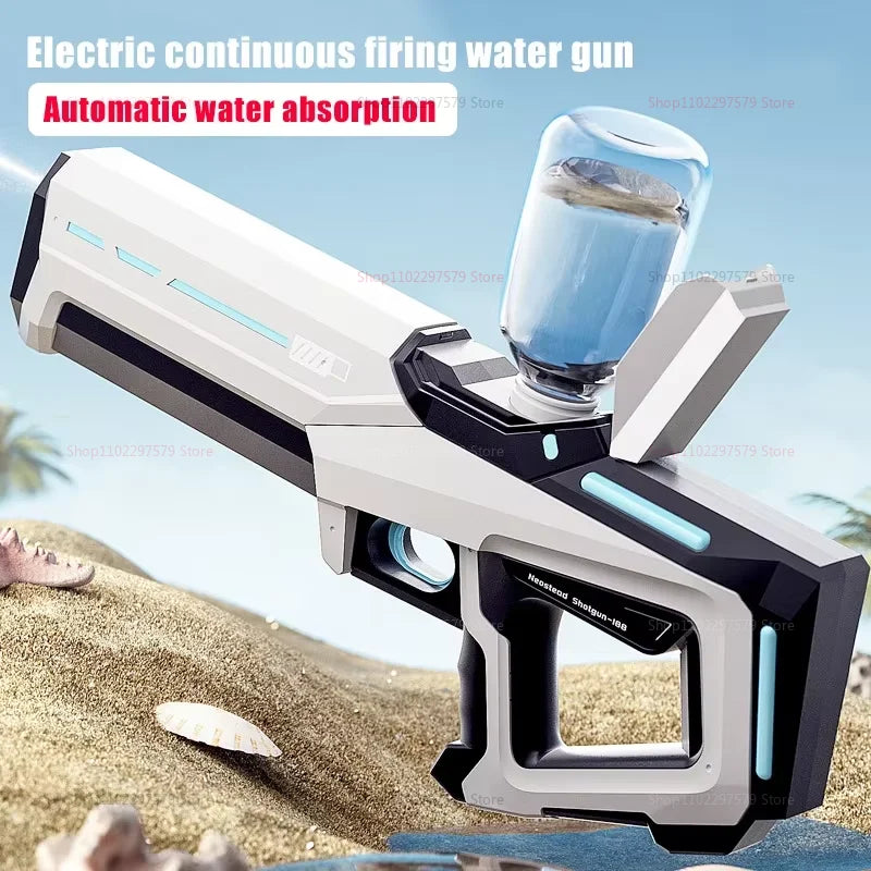 Pistola de Água Automática Abay – Brinquedo Elétrico de Tiro Contínuo para Praia, Piscina e Diversão ao Ar Livre
