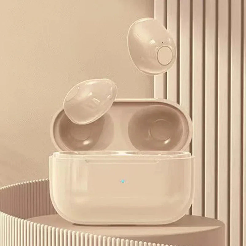 Fones de Ouvido Invisíveis DMWING V5.2 TWS – Mini In-Ear Bluetooth com Cancelamento de Ruído e Microfone