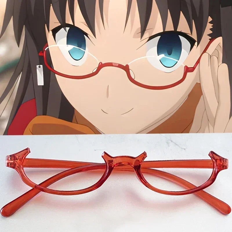 Óculos de Cosplay Kamishiro Rize / Akemi Homura | Acessório de Moda Redondo Sem Lentes