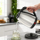 Chaleira Elétrica Inteligente 2L | Aço Inoxidável, Desligamento Automático e Base Rotativa 360°