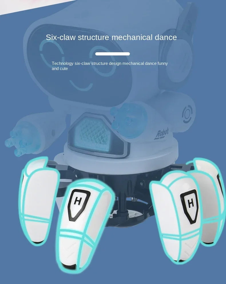Robô Musical Infantil com Luzes LED – Brinquedo Educativo com Dança e Movimento para Crianças