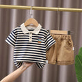 Conjunto Infantil Menino Verão – Camiseta e Shorts em Algodão 2 Peças com Estampa Divertida