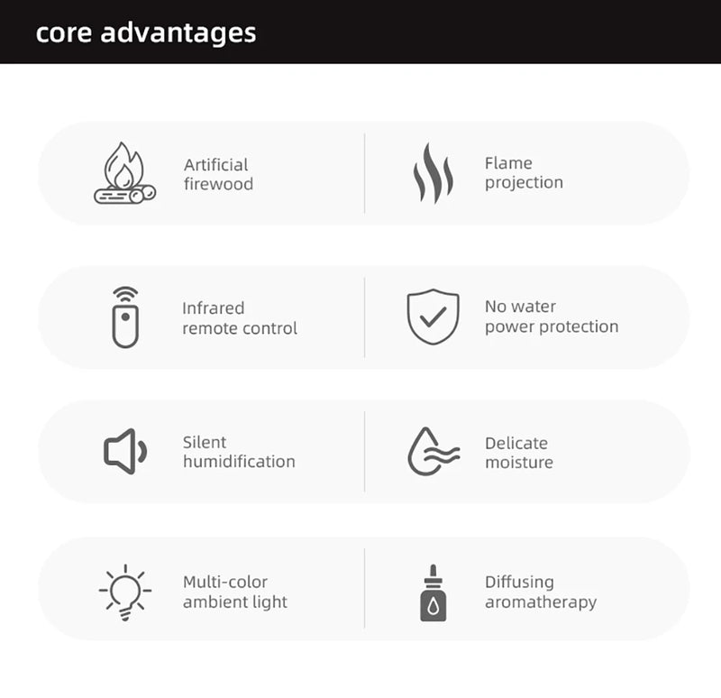 Umidificador de Ar com Óleos Essenciais – Difusor de Aroma Automático com Luz LED e Controle Remoto