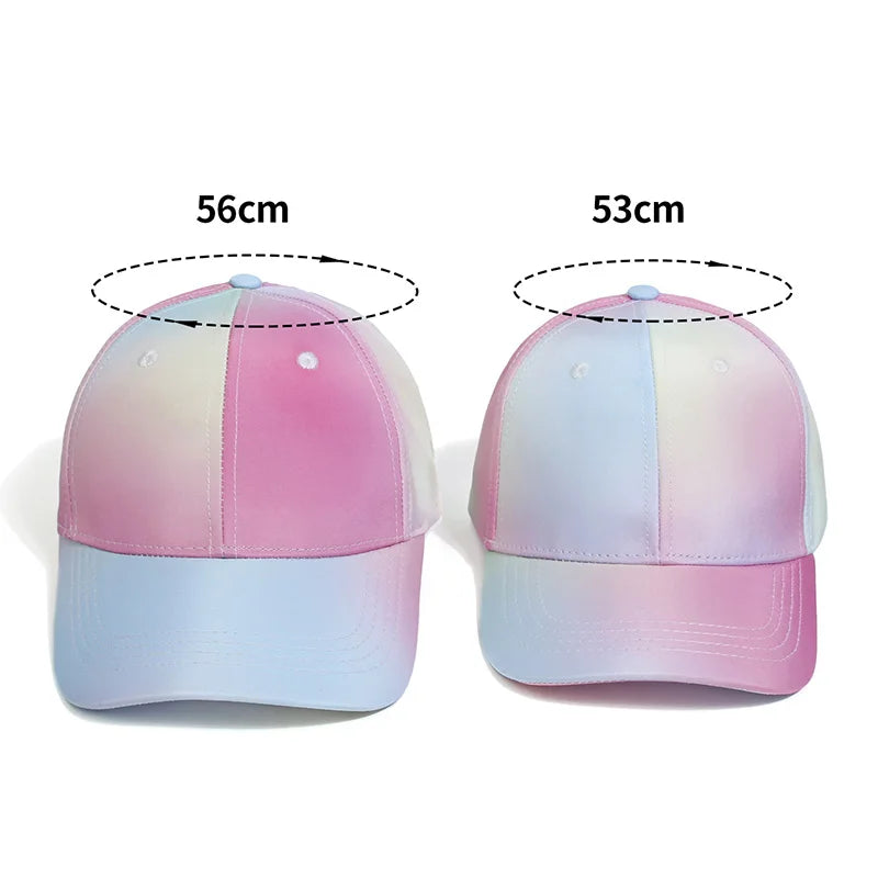 Boné Infantil de Beisebol Ajustável para Meninas – Chapéu de Sol Esportivo de Verão (53/56cm)