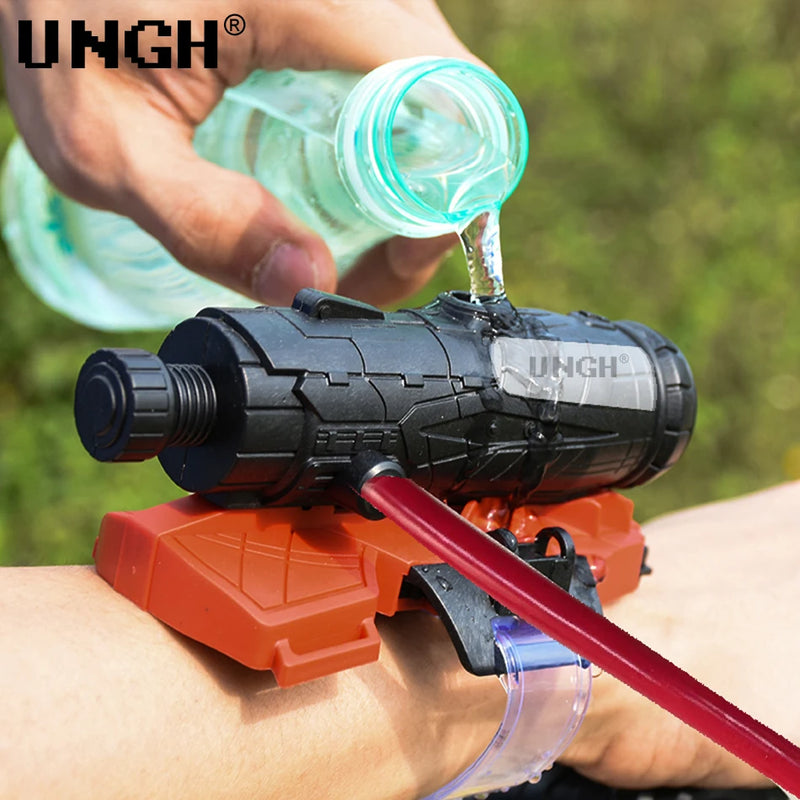 UNGH Spider Launcher – Pistola de Água de Pulso para Brincadeiras de Verão e Praia, com Luvas para Crianças