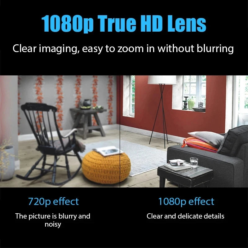 Mini Câmera X5 – 1080P Full HD, Visão Noturna, Detecção de Movimento e Conectividade Wireless