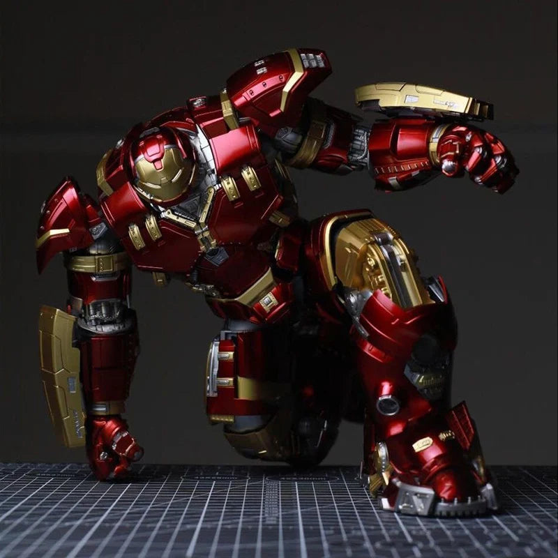 Action Figure Iron Man Anti-Hulk – Modelo Montável de 18 Polegadas com LED para Meninos