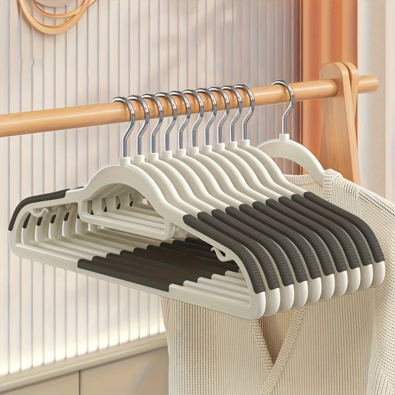 Conjunto de 30 Cabides Antiderrapantes com Gancho Rotativo | Organização para Lavanderia, Banheiro e Quarto