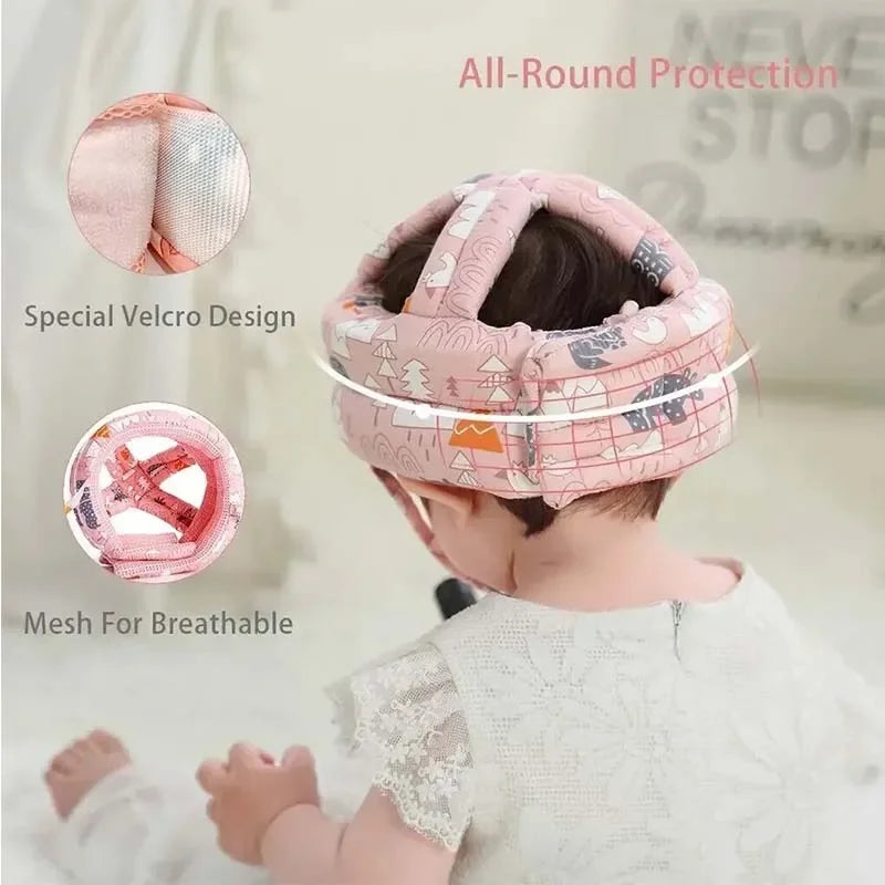 Capacete de Segurança Infantil Anti-Queda – Proteção de Cabeça para Bebês e Toddlers (1 a 3 anos)