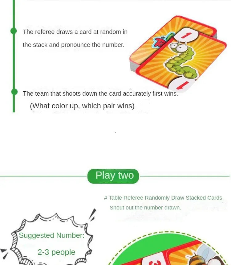 Jogo de Cartas Sapo com Língua Móvel – Brinquedo de Festa e Puzzle Antiestresse para Crianças e Família