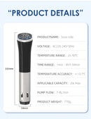 Circulador de Imersão Sous Vide Wancle 1100W | Cozimento Preciso com Tela LCD Touch | À Prova d’Água IPX7 | Controle Digital para Frango, Carne, Peixe e Vegetais