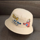 Chapéu Infantil Bucket Hat – Estilo Coreano com Expressão Divertida para Meninos e Meninas (2 a 6 anos)