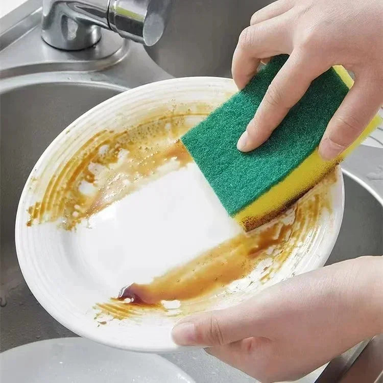 Esponja Mágica de Limpeza Dupla Face | Alta Absorção e Remoção de Ferrugem – Ferramenta de Limpeza de Cozinha