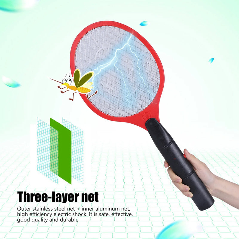 Raquete Elétrica Contra Mosquitos e Insetos | Mata Moscas e Mosquitos Sem Fio | Bug Zapper Portátil para Casa, Cozinha e Camping