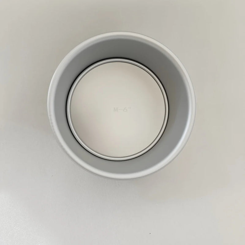 Forma de Bolo Circular em Camadas com Fundo Destacável | 4/6/8 Polegadas | Antiaderente