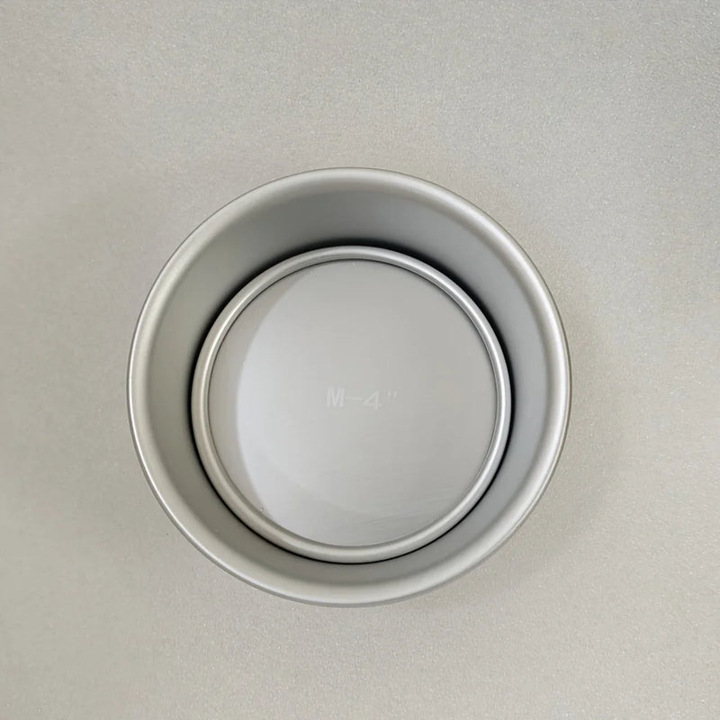 Forma de Bolo Circular em Camadas com Fundo Destacável | 4/6/8 Polegadas | Antiaderente