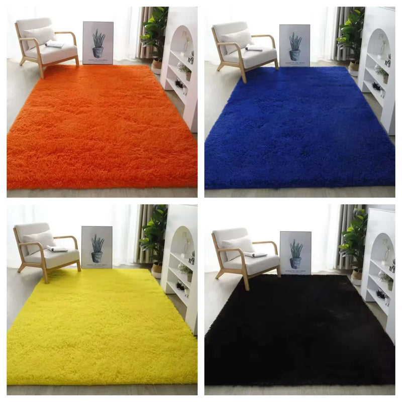 Tapete Tie-Dye Macio VIKAMA para Sala, Quarto e Crianças | Pelúcia Antiderrapante e Lavável à Máquina