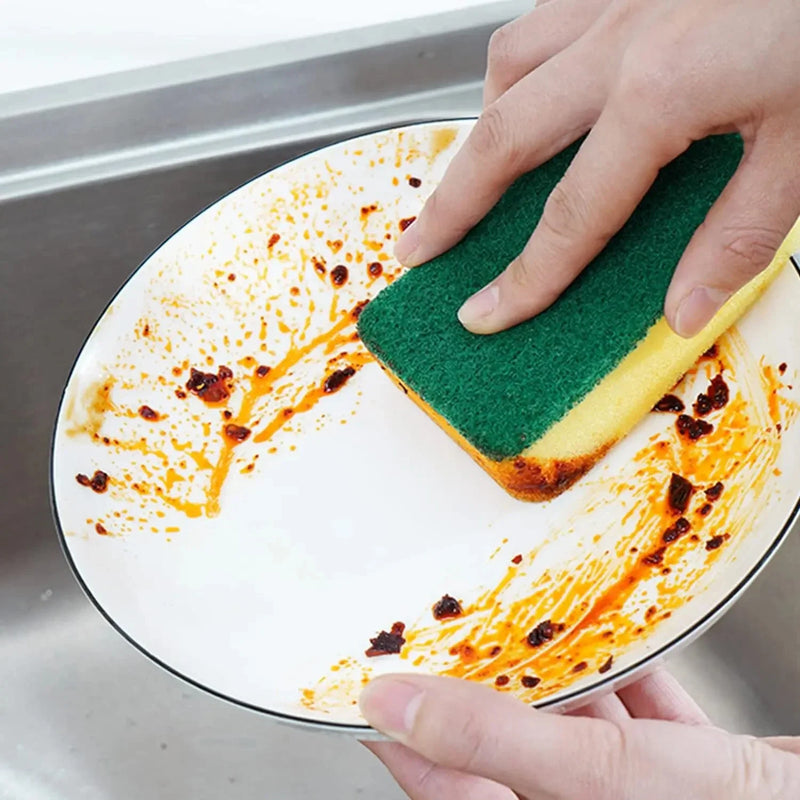 Esponja Mágica de Limpeza Dupla Face | Alta Absorção e Remoção de Ferrugem – Ferramenta de Limpeza de Cozinha