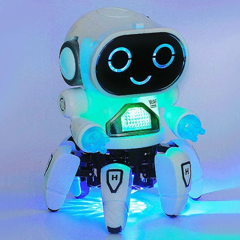 Robô Musical Infantil com Luzes LED – Brinquedo Educativo com Dança e Movimento para Crianças