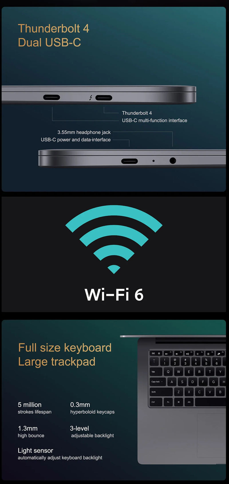 Laptop Xiaomi Pro 15 – 15,6” 3.5K OLED, Intel i5-11320H, 16GB RAM, 512GB SSD, NVIDIA MX450, Windows 11