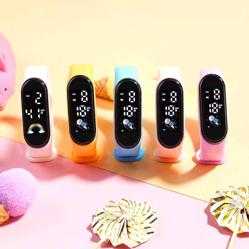 Relógio Infantil Esportivo à Prova d’Água – Analógico e Digital com Pulseira de Silicone