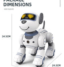 Robô Cachorro Inteligente com Controle Remoto – Brinquedo Eletrônico Programável para Crianças