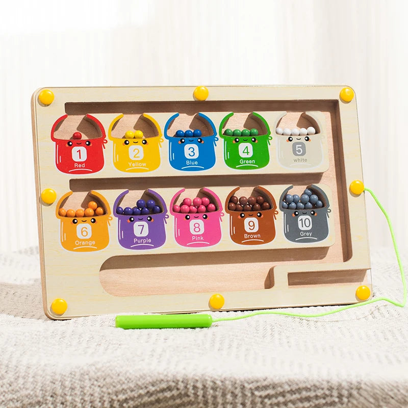 Brinquedo de Labirinto Magnético Infantil – Jogo Educativo de Concentração e Coordenação (2 a 6 anos)