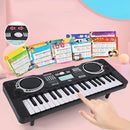 Piano Eletrônico Infantil 37 Teclas – Teclado Musical Portátil Educacional para Crianças