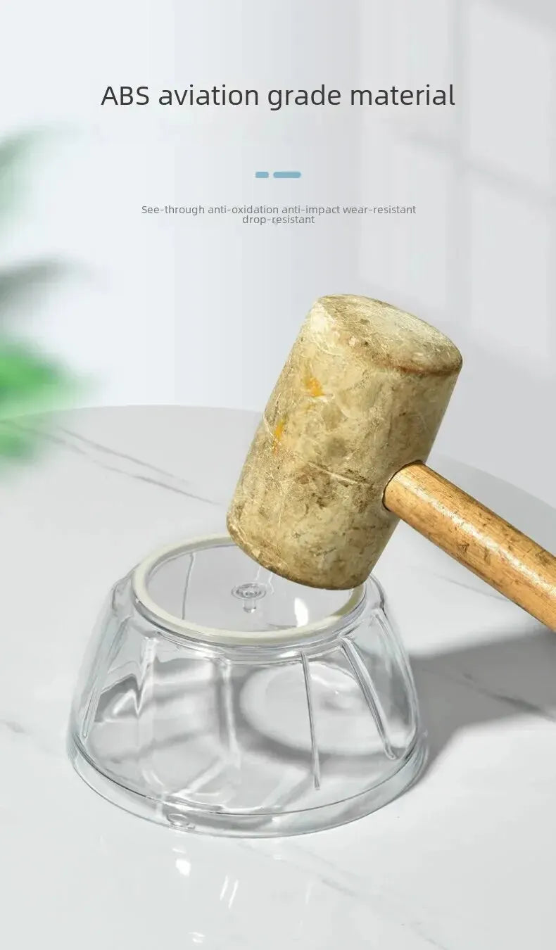Triturador Manual de Gengibre e Alho para Cozinha | Cortador Multifuncional de Legumes e Moedor de Carne | Design Moderno e Minimalista