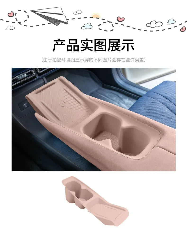 Tapete de Silicone para Carregamento Sem Fio – Console Central do BYD Dolphin Mini & Seagull (2023–2025)