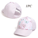 Boné Infantil de Beisebol Ajustável para Meninas – Chapéu de Sol Esportivo de Verão (53/56cm)