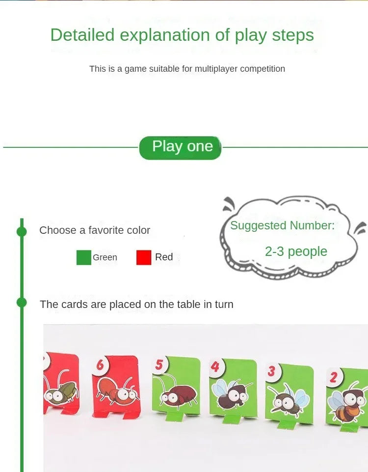 Jogo de Cartas Sapo com Língua Móvel – Brinquedo de Festa e Puzzle Antiestresse para Crianças e Família