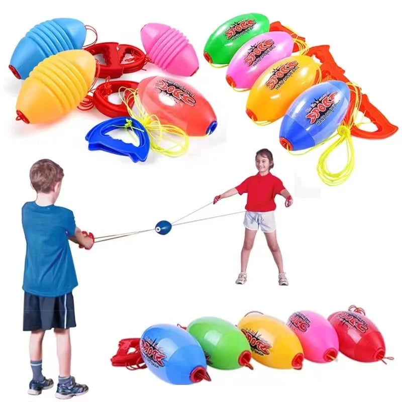 Bola de Treinamento Infantil com Elástico – Brinquedo Outdoor para Exercícios de Braço e Coordenação (3+ anos)