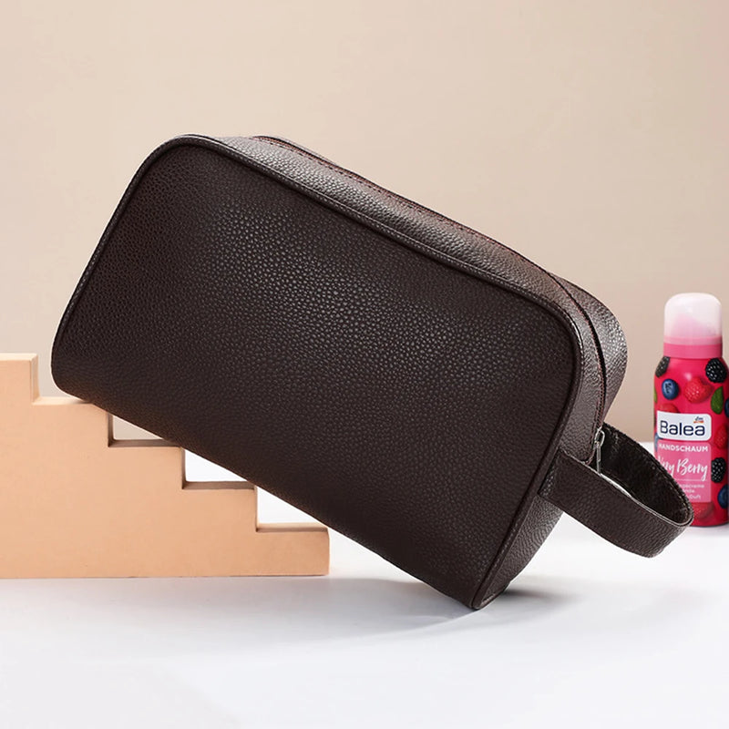 Bolsa de Cosméticos Personalizada GZGUANDA – Grande Capacidade com Zíper, Monograma e Inicial Gravada, Viagem e Negócios
