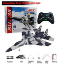 Avião RC SU35 FX620/FX820 – Modelo Planador com Controle Remoto 2.4G e Luzes LED