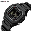Relógio Masculino Esportivo SANDA 2156 – Digital Militar, à Prova d’Água, com LED e Cronômetro