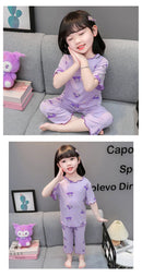 Conjunto de Pijama Infantil em Algodão – Regata e Shorts de Verão com Estampa de Desenho Animado (4 a 6 anos)