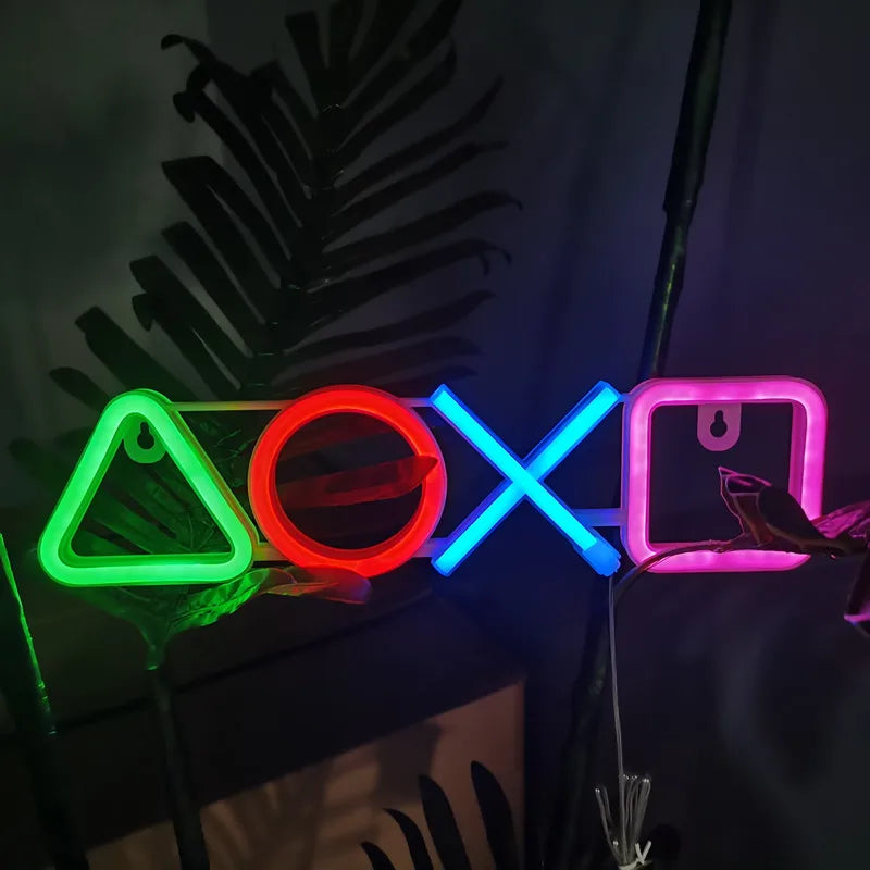 Luz Neon USB para Parede – Decoração Gamer para Quarto, Sala de Jogos e Teen Room