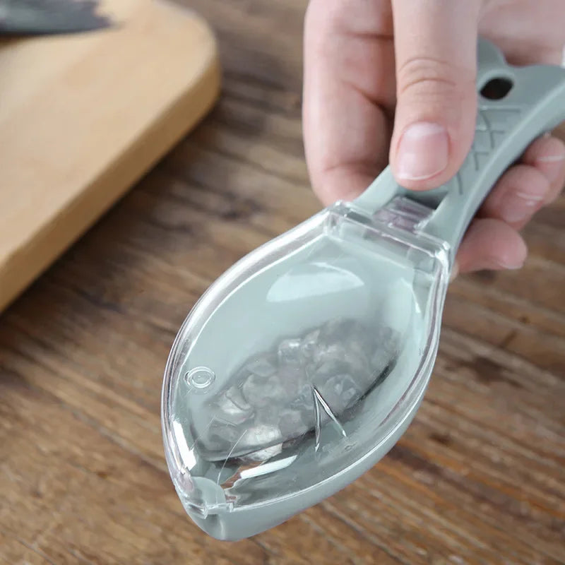 Raspador de Escamas de Peixe | Escova para Limpeza de Peixe e Frutos do Mar | Acessório de Cozinha Ecológico