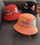 Chapéu Infantil Bucket Hat – Estilo Coreano com Expressão Divertida para Meninos e Meninas (2 a 6 anos)