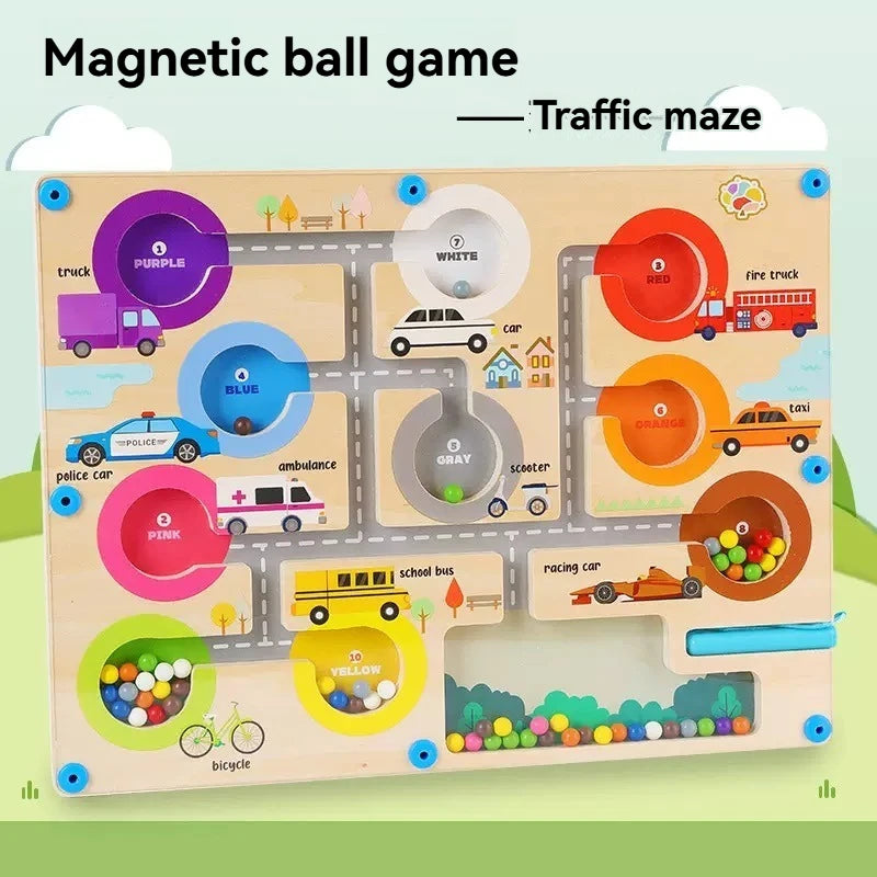 Brinquedo de Labirinto Magnético Infantil – Jogo Educativo de Concentração e Coordenação (2 a 6 anos)