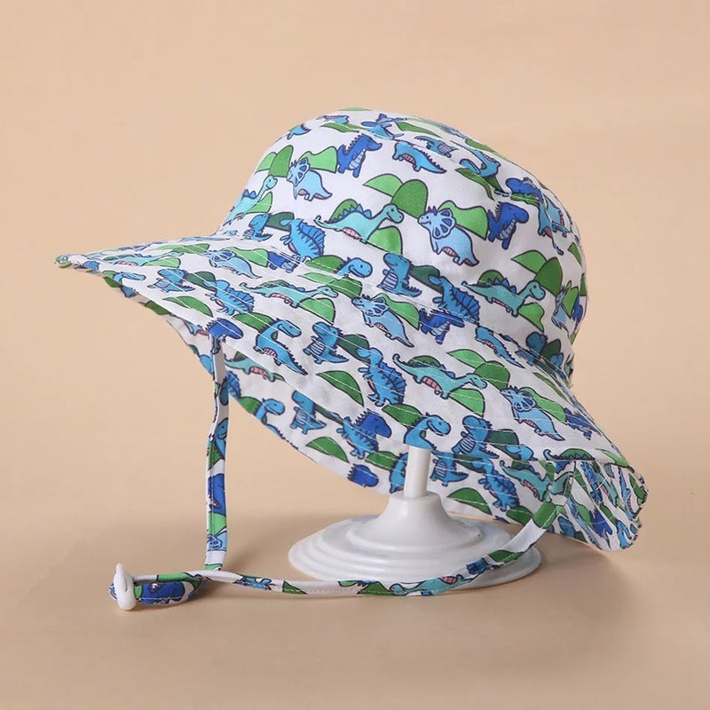 Chapéu Infantil Unissex Estilo Pescador – Proteção Solar com Orelhinhas, para Bebês e Crianças (0 a 8 anos)