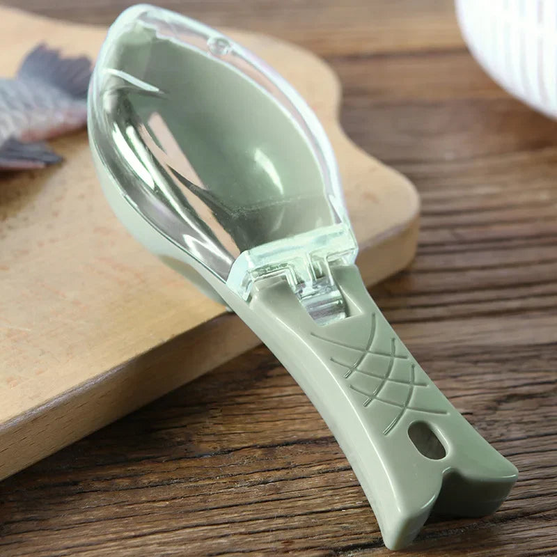 Raspador de Escamas de Peixe | Escova para Limpeza de Peixe e Frutos do Mar | Acessório de Cozinha Ecológico
