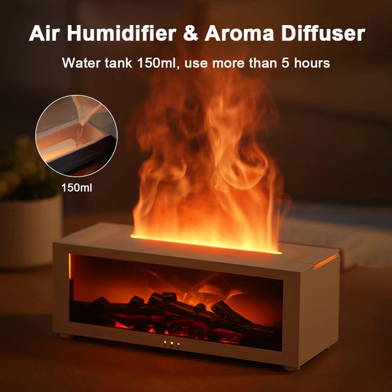 Umidificador de Ar com Óleos Essenciais – Difusor de Aroma Automático com Luz LED e Controle Remoto