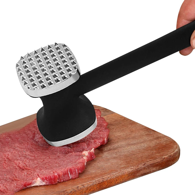 Amaciador de Carne Dupla Face | Martelo de Bife com Cabo Confortável