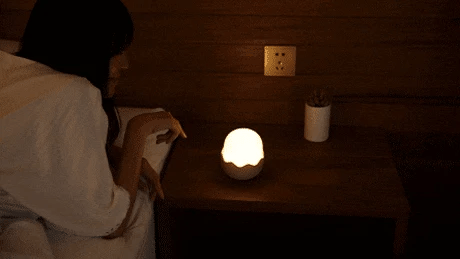 Luz Noturna Infantil em Silicone – Pato com Temporizador, Recarregável USB e Controle por Toque
