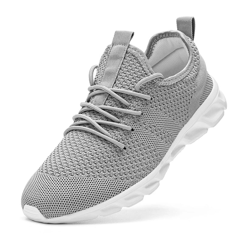 Tênis de Corrida Masculino Leve e Respirável – Confortável, Antiderrapante e Resistente para Corrida, Caminhada e Atividades Casuais