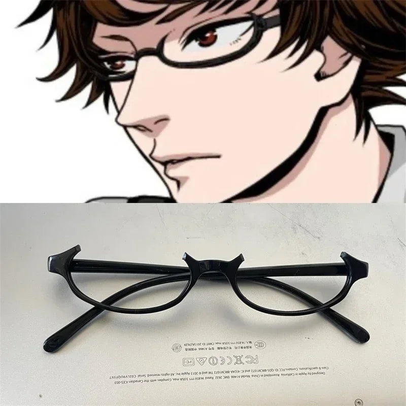 Óculos de Cosplay Kamishiro Rize / Akemi Homura | Acessório de Moda Redondo Sem Lentes