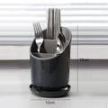 Suporte para Pauzinhos de Cozinha | Organizador com Placa de Drenagem e Suporte para Talheres | Rack de Armazenamento Doméstico